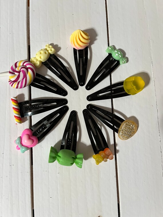 Candy hair clips, set of 10, Halloween costume