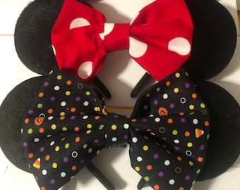 Minnie Mouse inspired ears, Halloween