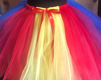 Snow White inspired tutu, adult, kids, plus size, running tutu