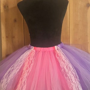 Rapunzel inspired tutu, adult, kids, plus size, running tutu image 1