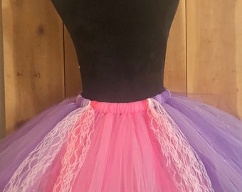 Rapunzel inspired tutu, adult, kids, plus size, running tutu