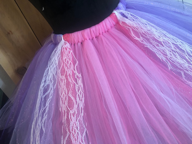 Rapunzel inspired tutu, adult, kids, plus size, running tutu image 2