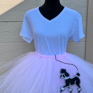 1950’s inspired  poodle skirt tutu, costume, teen, adult, plus size