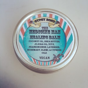 The Medicine Man&#39;s All Natural VEGAN Tattoo - All Purpose Healing Balm Salve -