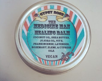 The Medicine Man's All Natural VEGAN Tattoo - All Purpose Healing Balm Salve -