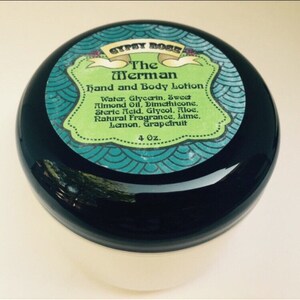 Merman Citrus Light Hand & Body Lotion Lemon Lime Grapefruit  -