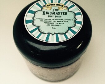 Ringmaster Body Scrub Peppermint Bergamot Vanilla All Natural -