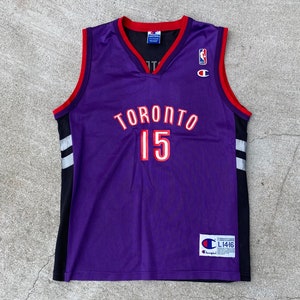 Vintage Vince Carter Toronto Raptors Champion Jersey Sz. Youth 14-16