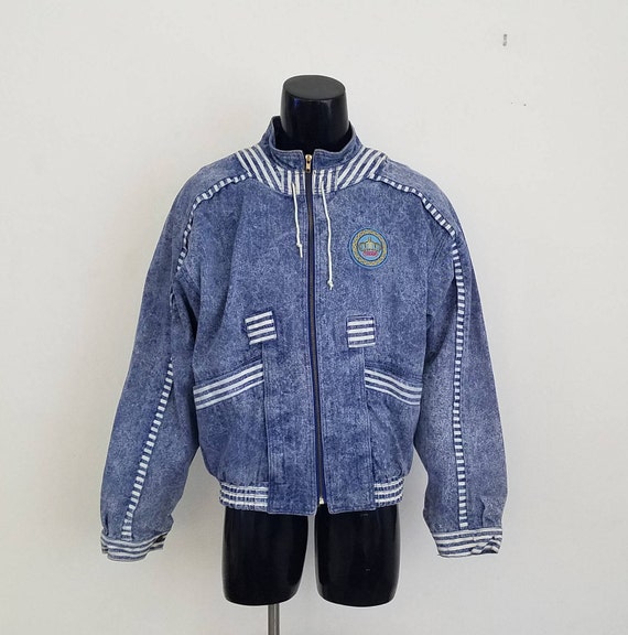 Rare Vintage 1980's Troop Denim Jacket Sz. XL