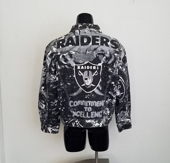 Rare Vintage Los Angeles Raiders Graphic Pro Player Jean 