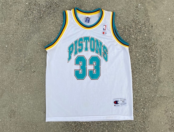 Купить оригинальную Detroit Pistons #33 Grant Hill Royal Hardwood