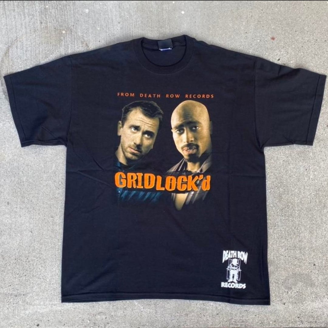 Tupac Shakur Shirt Mens Medium Black Graphic Death Row