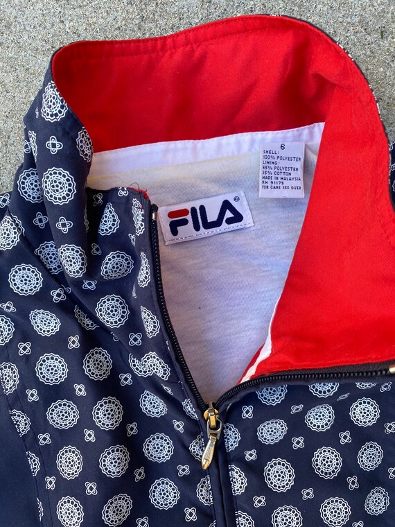 Fila Bandanna Windbreaker Sz. S - image 7