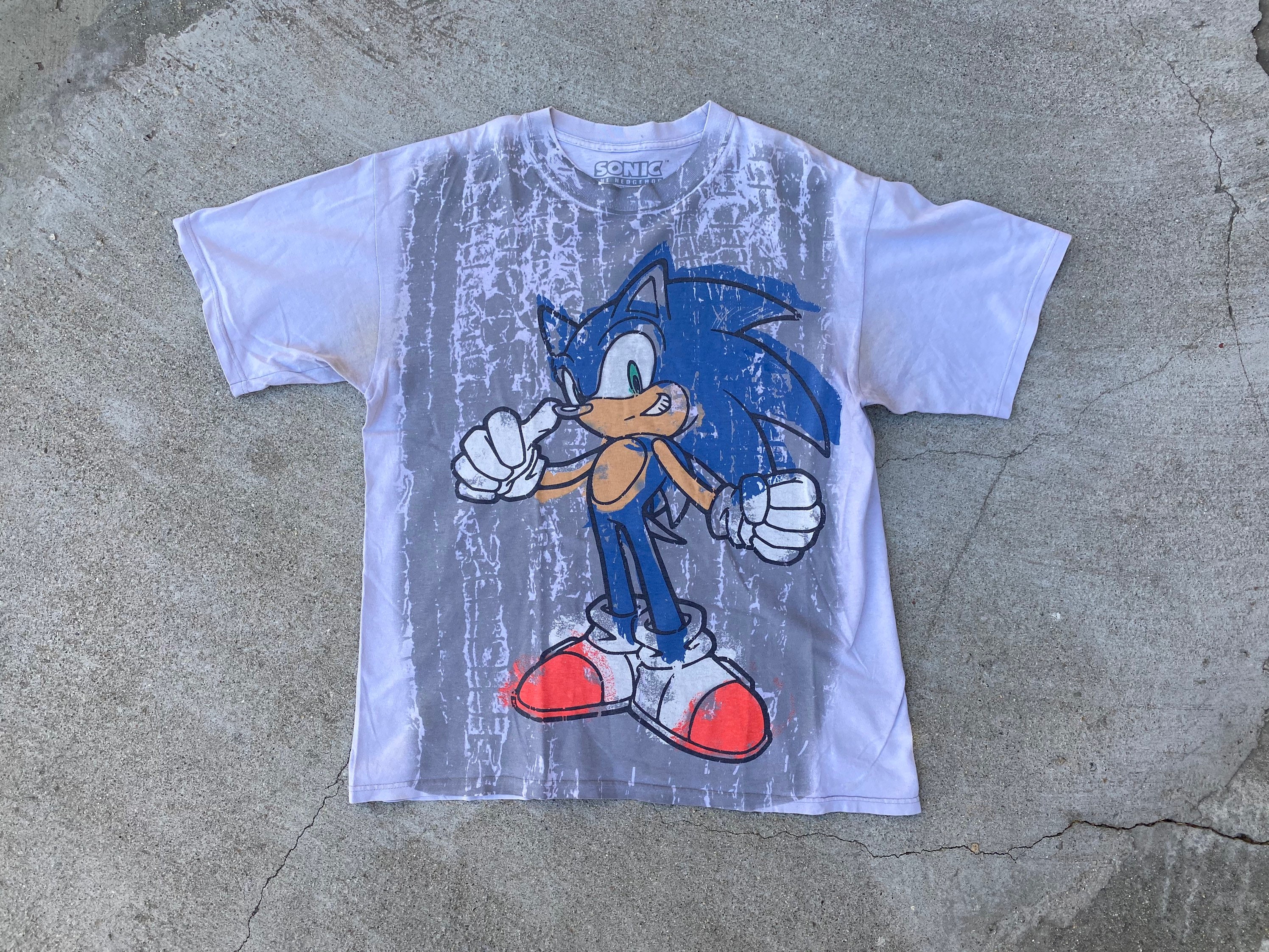 Vintage Sonic the Hedgehog Tee Sz. L - Etsy