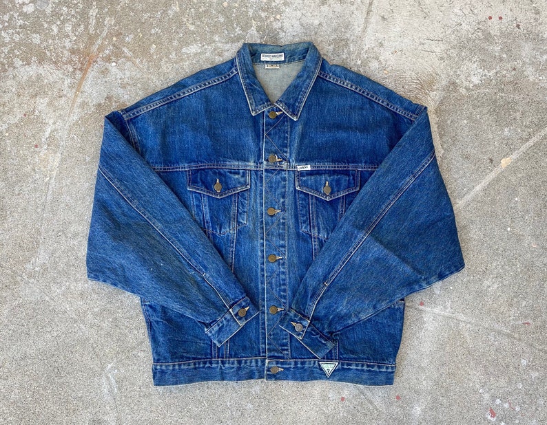 Vintage Georges Marciano Guess Denim Jacket Sz M image 1