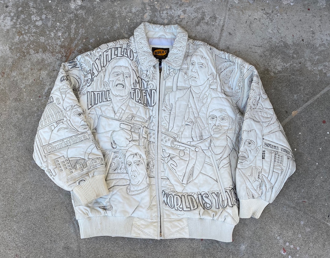 Rare Vintage Scarface Tony Montana Leather Jacket Sz. XL - Etsy