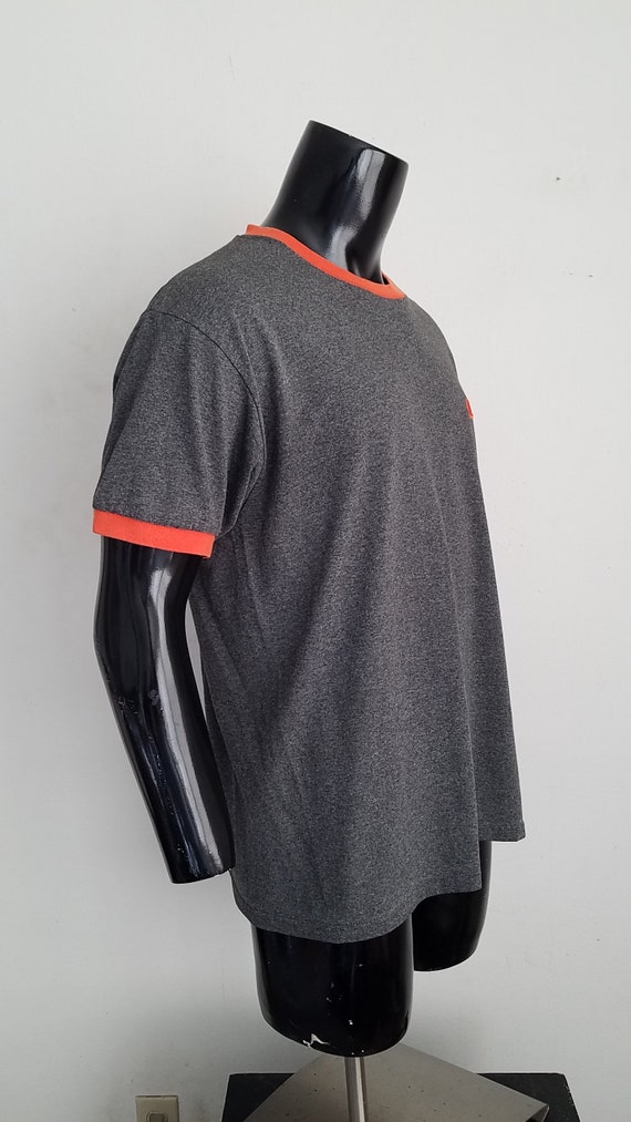 Grey and Orange Nike Tee Sz. M - image 5