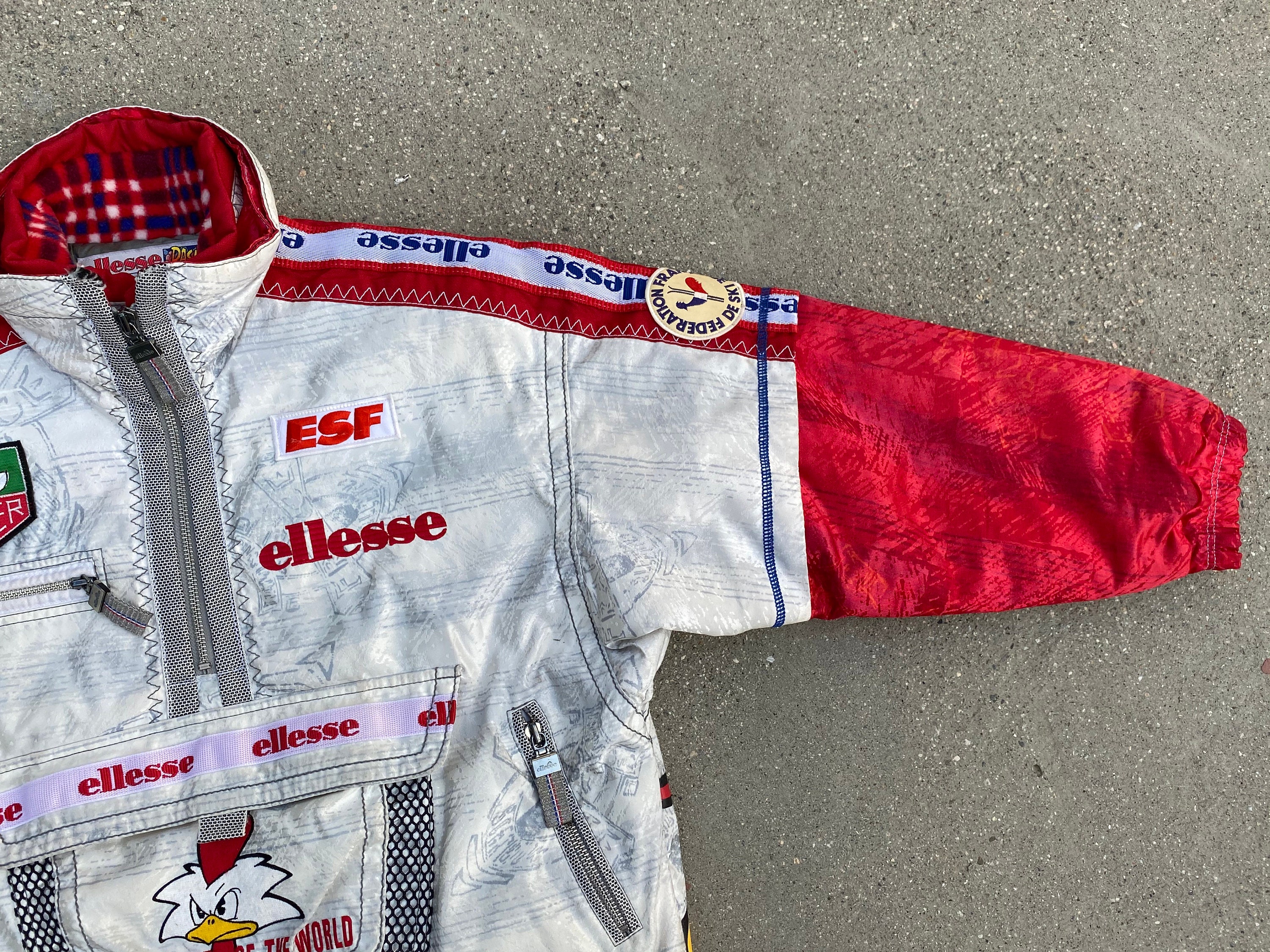 90s ELLESSE FRANCE ITALY Federation Francaise De Ski Jacket