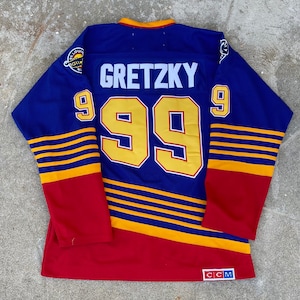 WAYNE GRETZKY  St. Louis Blues 1996 Away CCM Vintage Throwback Jersey