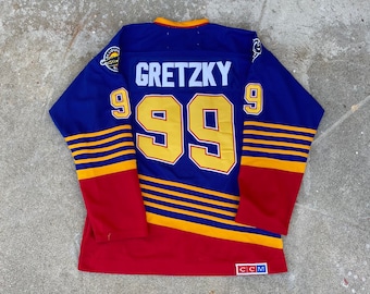 WAYNE GRETZKY  Los Angeles Kings 1993 Away CCM Throwback Hockey Jersey