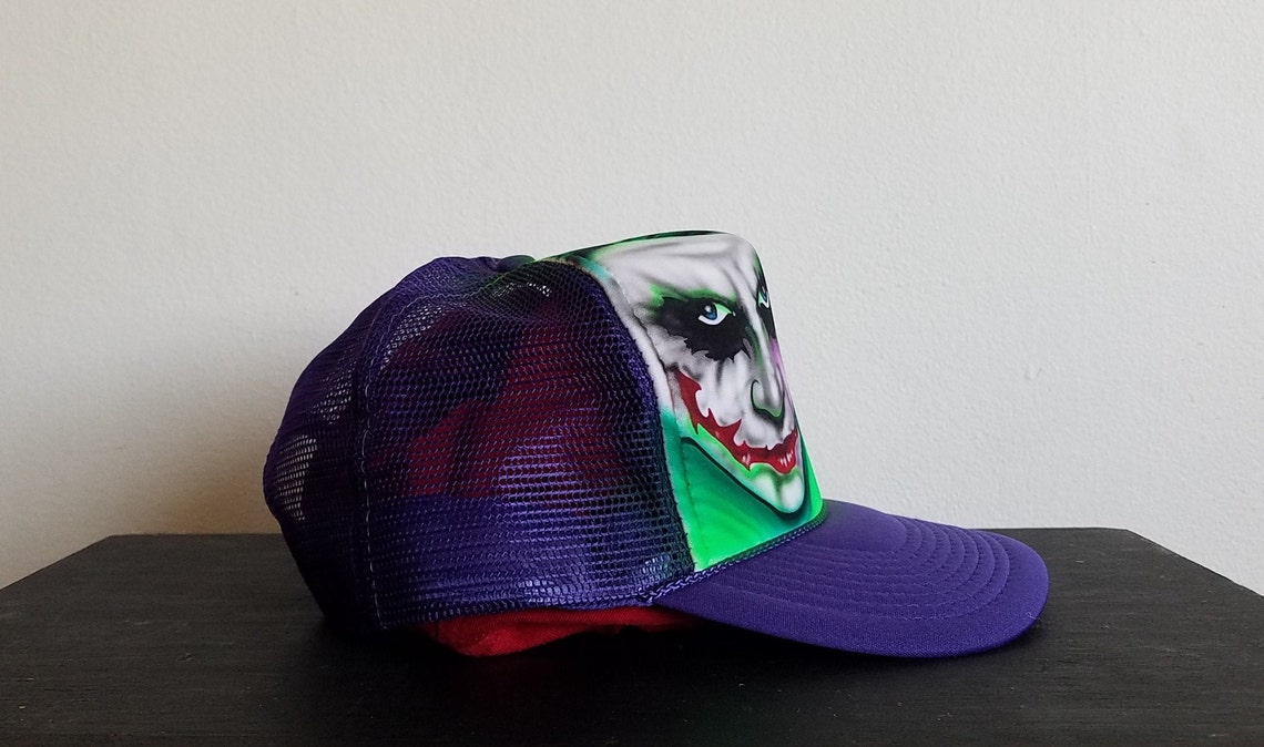 Custom Joker Trucker Hat Etsy