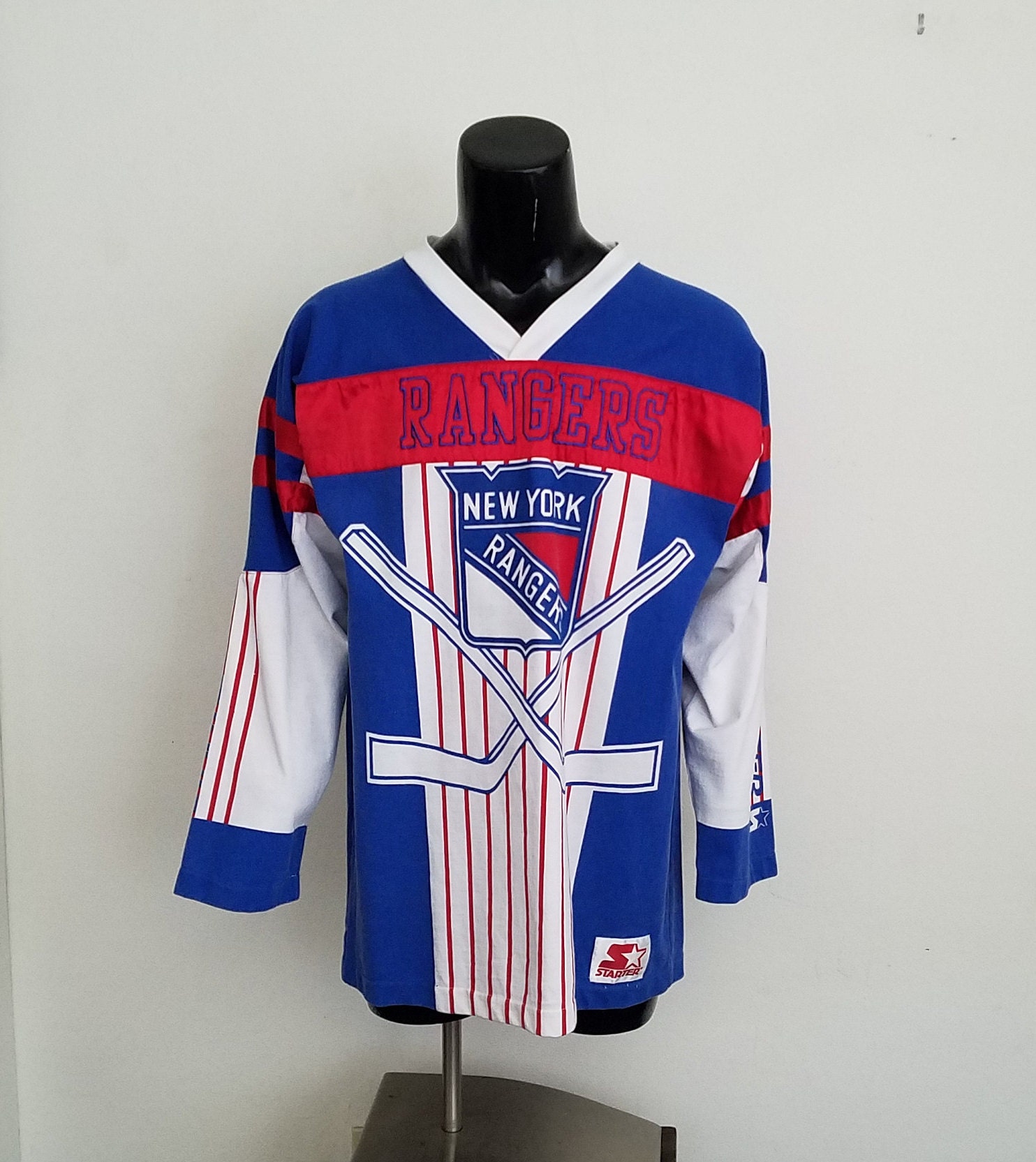 Vintage New York Rangers New Jersey Devils 1994 Salem Sportswear Shirt Size  Medium - ShopperBoard