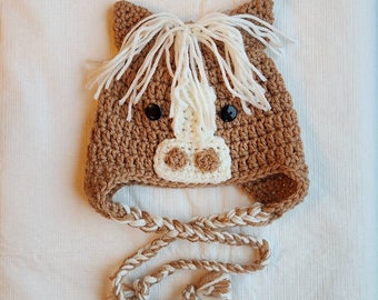 Crocheted Horse hat