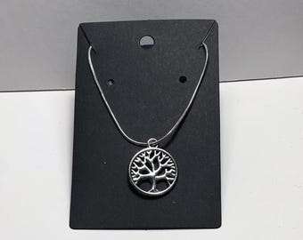Tree of Life Necklace - Simple Silver Necklace - Gifts for Her