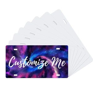 Custom License Plate | Custom Front License Plate | Custom Sublimation License Plate | Car Tags