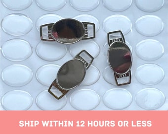 Set of 10 - 500pcs | 12x16mm and 18x25mm | Shoelace Charm