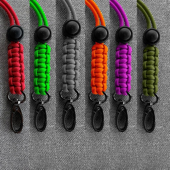 Paracord ID and Key Holder Lanyard Multi Purpose Lanyard Etsy