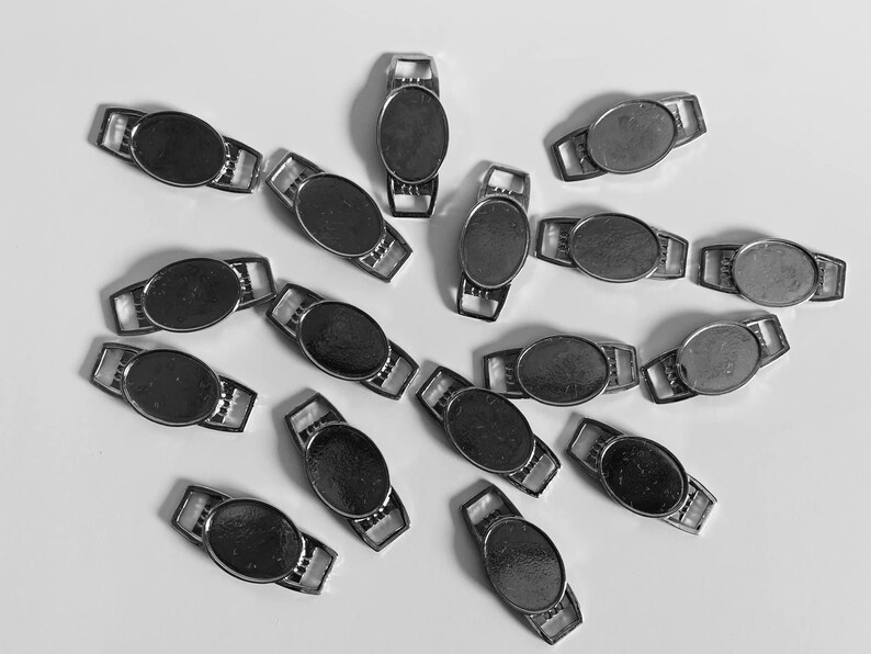 Set of 10 30 18x25mm Blank Shoelace Charms Great for Etsy