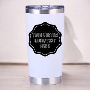 Custom Logo Tumbler, Customized Logo Tumbler, 20oz Tumbler Stainless Steel Custom Insulated Tumbler, Custom Gift