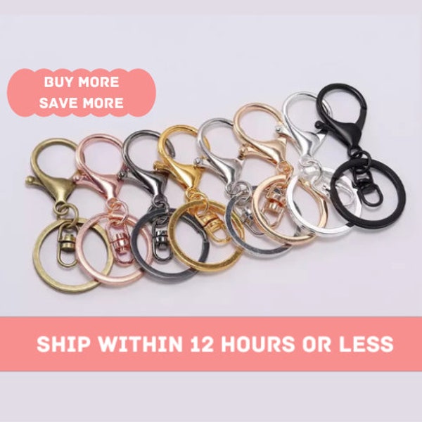 3/5/10 or 20PCs  Lobster Claw Clasps Keychain, Zinc Alloy  Lobster Claw,  Clasp Keychain, Key Ring,  Key Holders, Lobster Clasp Key Hook