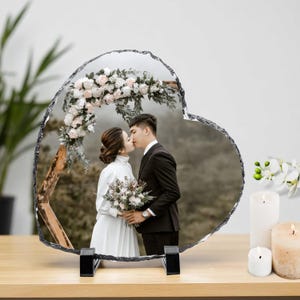 Custom Photo Rock Slate, Custom Photo Frame, Rock Slate Photo, Custom Photo Gifts,  Photo Print Slate, Rock Slate Photo Print