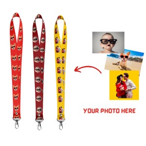 Custom Photo Lanyard, Breakaway lanyard, Personalized Neck Lanyard, Sublimation lanyard, Photo Print Lanyard, Double Sided Printing