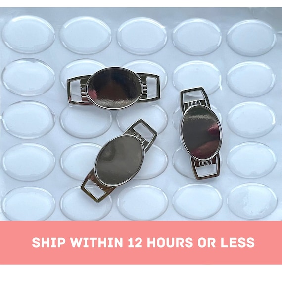 Set of 10 - 500pcs | 12x16mm and 18x25mm | Shoelace Charm