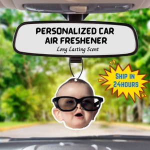 6 PCS Funny Car Air Fresheners for Car Household Office, Long Lasting  Hanging Car Air Freshener for Fashion Fans，Caring Gift for Women Men