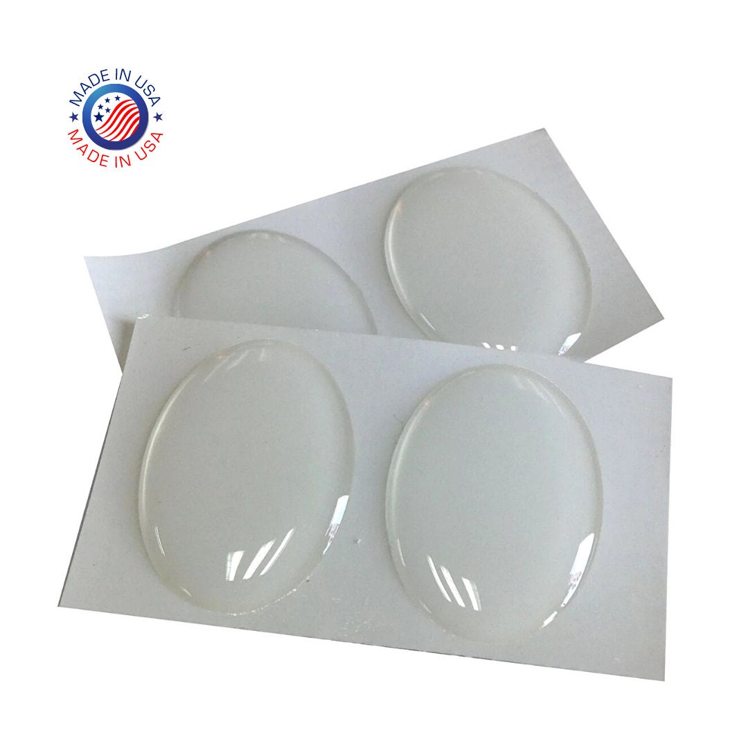 Epoxy Dome Sticker, 18x25mm and 12x16mm Resin Epoxy Sticker, Oval Epoxy