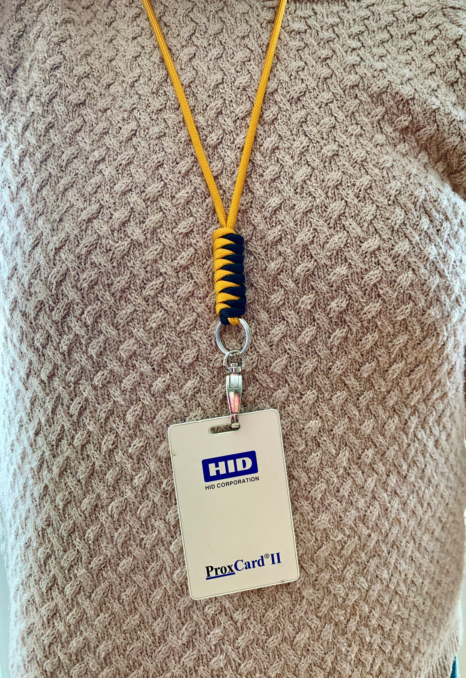 ID and Key Holder Lanyard Paracord Adjustable Multi Purpose Etsy