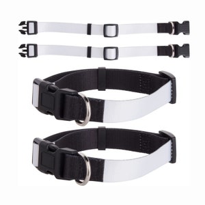 2,5,10 o 20pcs Collar de perro de sublimación, Collar de perro en blanco, Collar de perro de sublimación en blanco