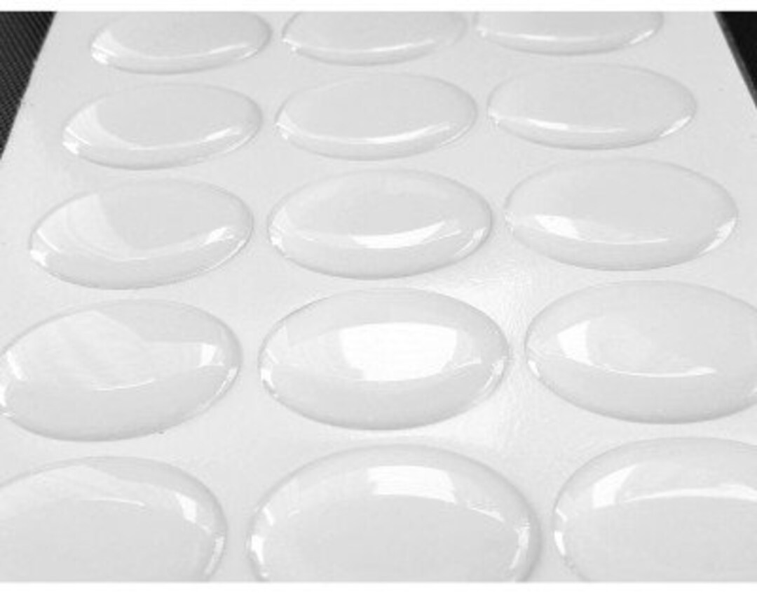 Epoxy Dome Sticker, 18x25mm and 12x16mm Resin Epoxy Sticker, Oval Epoxy