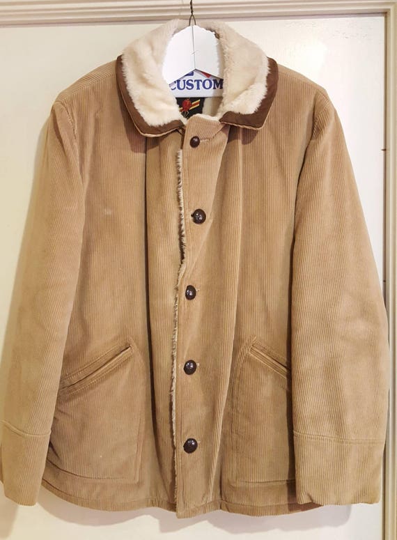 Vintage Montgomery Ward Lined Marlboro Man Coat