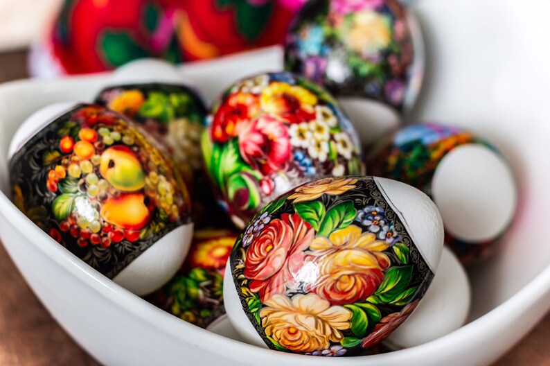 Flowers Green 14 Easter Egg Sleeves Pysanka Shrink Wraps Egg Etsy