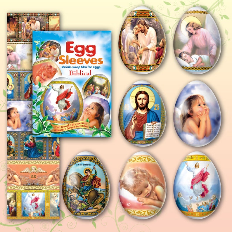 Egg Wraps Ostern Set – 5 Schrumpffolien Für Ukrainische Pysanka Eierdekoration (traditionell)