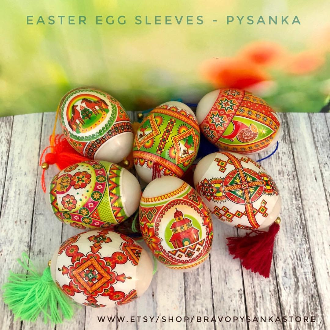 Egg Wraps Ostern Set – 5 Schrumpffolien Für Ukrainische Pysanka Eierdekoration (traditionell)
