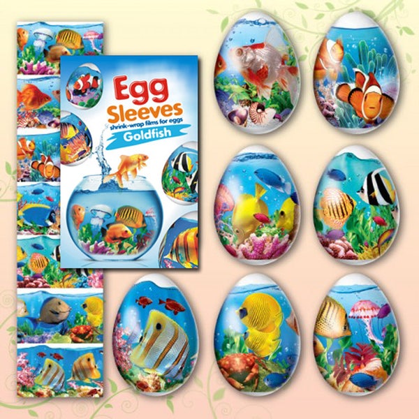 Fish #28 Egg Sleeves Shrink Wraps Nowruz Persian Egg decoration Persian Sleeves Sticker Norooz Fish Decorations