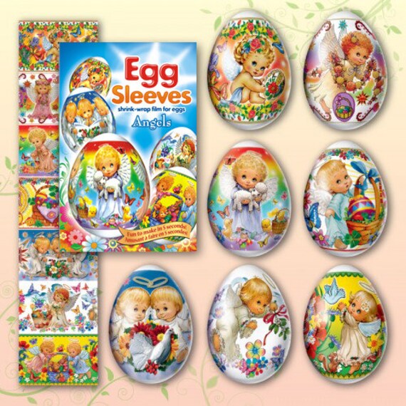 angels-blue-30-easter-egg-sleeves-pysanka-shrink-wraps-easter-etsy-canada