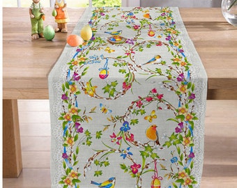 WIEDLKL 13x90 Inch Holiday Table Runner Colorful Sweet Romantic Candy Love Print Easter Runner Table Nightstand Table Runner for Home Kitchen Dining Decor WIEDLKL 13x90 Inch Holiday Table Runner Colorful Sweet Romantic Candy Love Print Easter Runner Table Nightstand Table Runner for Home Kitchen Dining Decor