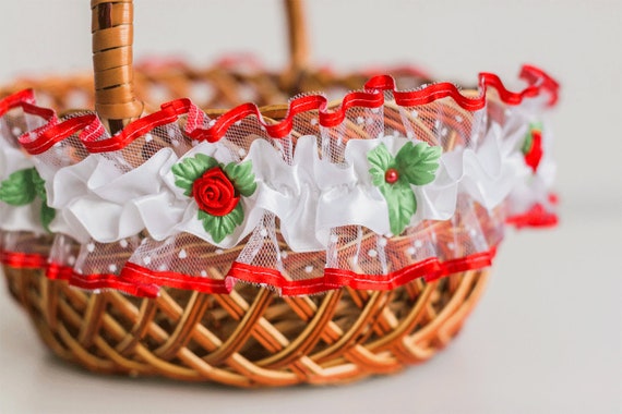Easter Basket Decoration 73 For Big Medium Basket With Etsy